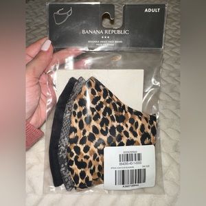 *NEW* Banana Republic Adult Reusable Face Masks Pack of 3 - Animal Prints